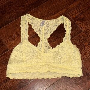 Wishlist Yellow Lace bralette
